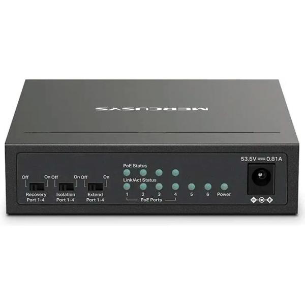 Switch Mercusys MS106LP Black photo 4