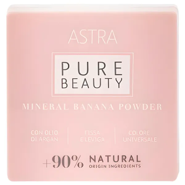 Пудра для лица Astra Pure Beauty Banana 11 г/ Бледно-желтый photo 2