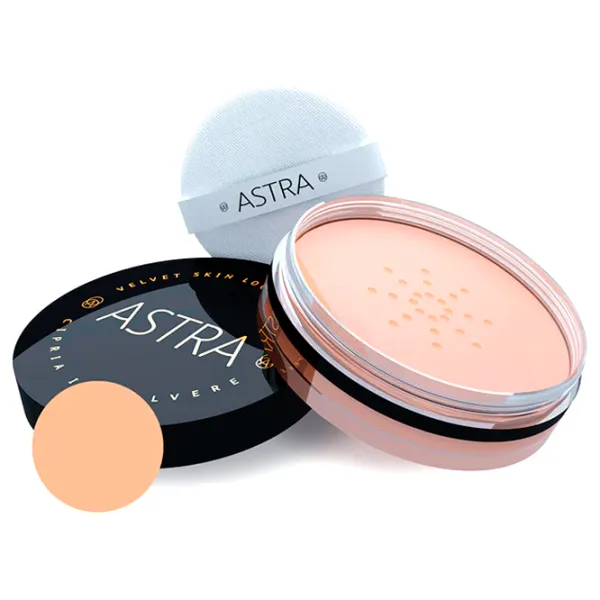 Pudră pentru față Astra Velvet Skin 7 g/ Porcelain photo 2