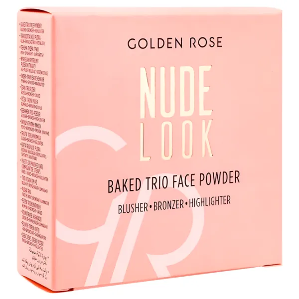 Пудра для лица Golden Rose Nude Look 9.5 г/ Kоричневый, бежевый, розовый photo 2 Пудра для лица Golden Rose Nude Look 9.5 г/ Kоричневый, бежевый, розовый photo 2