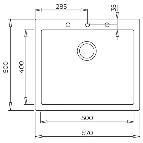 Chiuvetă Teka Forsquare 50.40 TG 57 x 50 / Piatră artificială / White photo 3 Chiuvetă Teka Forsquare 50.40 TG 57 x 50 / Piatră artificială / White photo 3
