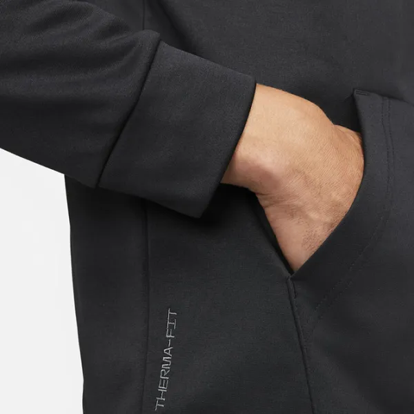 Hanorac pentru bărbați Nike Therma-Fit Drept/ Black photo 6