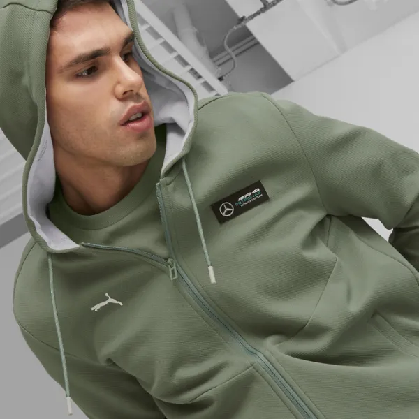 Толстовка для мужчин Puma Mapf1 Hooded Sweat Jacket Прямой/ Хаки photo 7