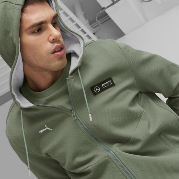Hanorac pentru bărbați Puma Mapf1 Hooded Sweat Jacket Drept/ Khaki photo 7