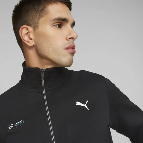 Hanorac pentru bărbați Puma Mapf1 Sweat Jacket Strâmt/ Black White photo 3