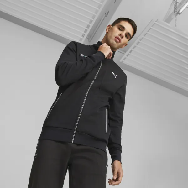 Hanorac pentru bărbați Puma Mapf1 Sweat Jacket Strâmt/ Black White photo 5
