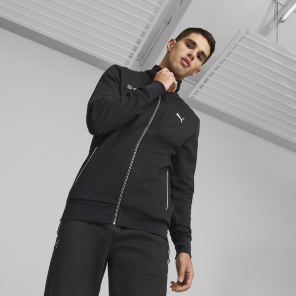 Hanorac pentru bărbați Puma Mapf1 Sweat Jacket Strâmt/ Black White photo 5