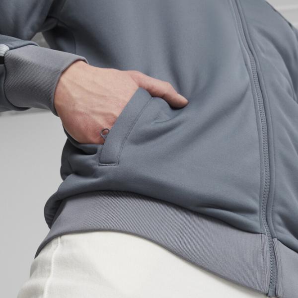 Hanorac pentru bărbați Puma T7 Sport Track Jacket Pt Strâmt/ Gray photo 4
