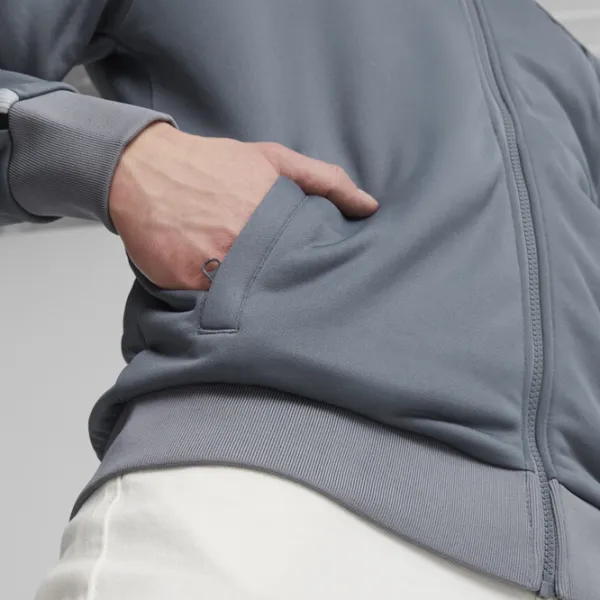 Hanorac pentru bărbați Puma T7 Sport Track Jacket Pt Strâmt/ Gray photo 4