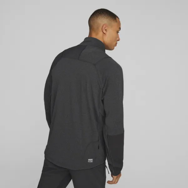 Hanorac pentru bărbați Puma M Seasons Polypropylene Raincell 1|2 Zip Drept/ Black photo 4