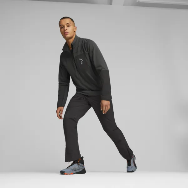 Hanorac pentru bărbați Puma M Seasons Polypropylene Raincell 1|2 Zip Drept/ Black photo 5