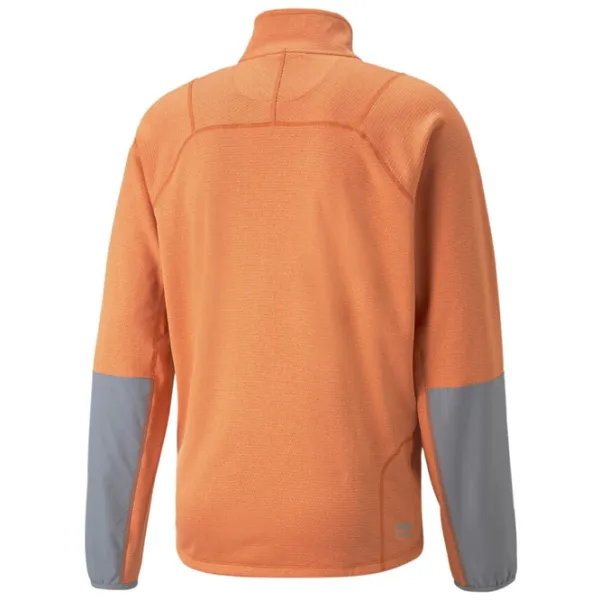 Hanorac pentru bărbați Puma M Seasons Polypropylene Raincell 1|2 Zip Drept/ Orange photo 2