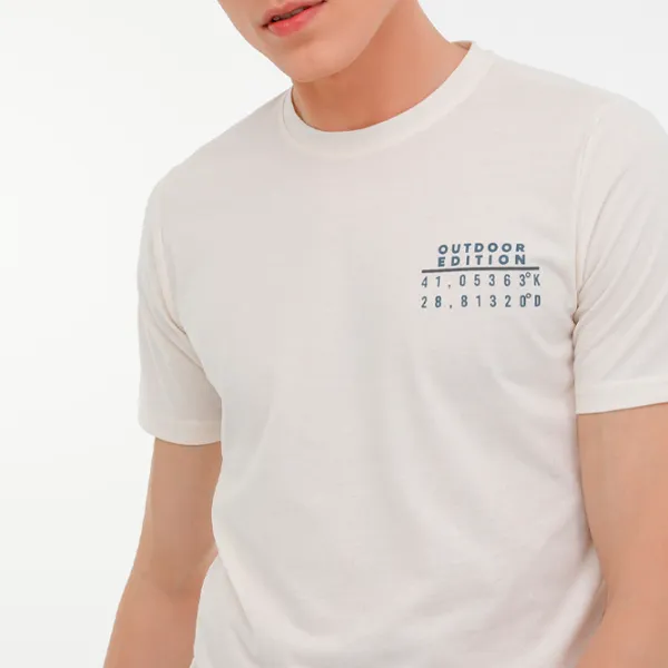 Tricou pentru bărbați Kinetix MR NEST 11SK01 3PR Bumbac/ Ecru photo 6
