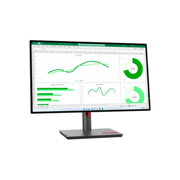 Монитор Lenovo ThinkVision P27q-30 27" 2K 60 Гц / 4 мс / Черный photo 3