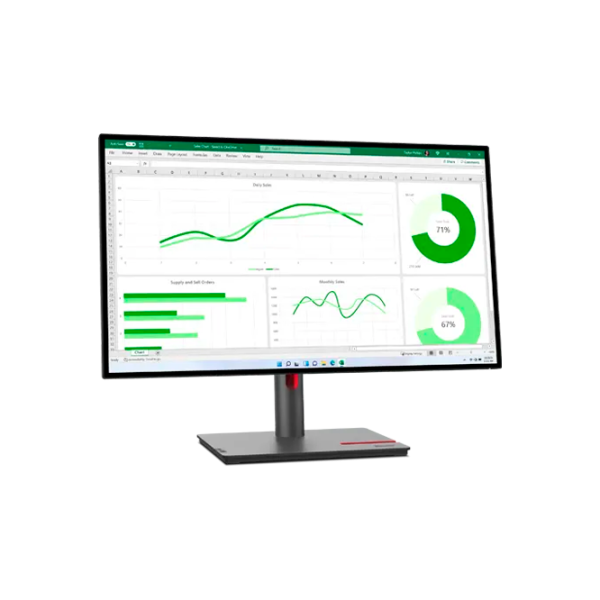 Монитор Lenovo ThinkVision P27q-30 27" 2K 60 Гц / 4 мс / Черный photo 3