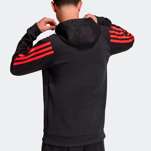 Толстовка для мужчин Adidas M Fi 3S Hd Прямой/ Черный photo 4