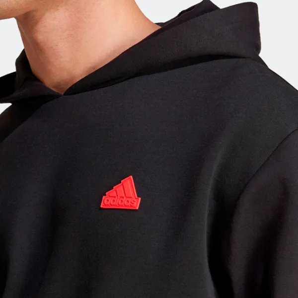 Толстовка для мужчин Adidas M Fi 3S Hd Прямой/ Черный photo 5