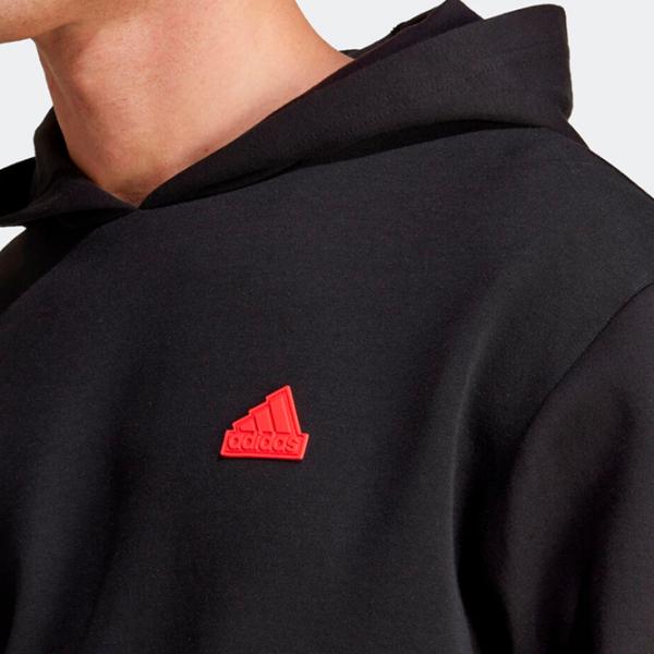 Толстовка для мужчин Adidas M Fi 3S Hd Прямой/ Черный photo 5