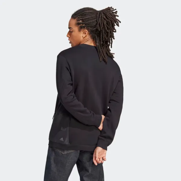 Hanorac pentru bărbați Adidas M Ce Swt Drept/ Black photo 5