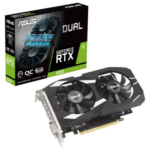 Placă video Asus GeForce RTX 3050 Dual OC  / 6 GB photo 6