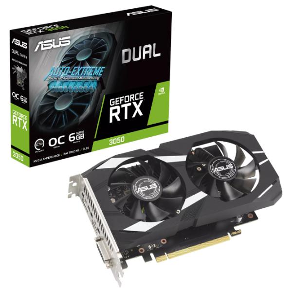 Placă video Asus GeForce RTX 3050 Dual OC  / 6 GB photo 6