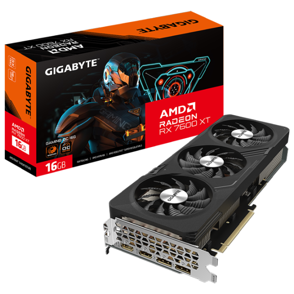 Placă video Gigabyte Radeon RX 7600 XT GAMING OC  PCI Express x8 4.0 / 16 GB photo 6 Placă video Gigabyte Radeon RX 7600 XT GAMING OC  PCI Express x8 4.0 / 16 GB photo 6