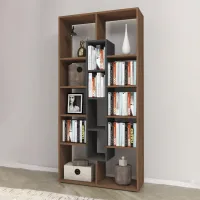 Etajeră Fabrik Home Tom 187 x 90 x 35 cm/ LPAL/ Walnut photo 2