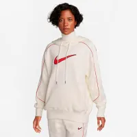 Hanorac pentru femei Nike Sportswear Oversized Fleece Pullover Beige photo 2