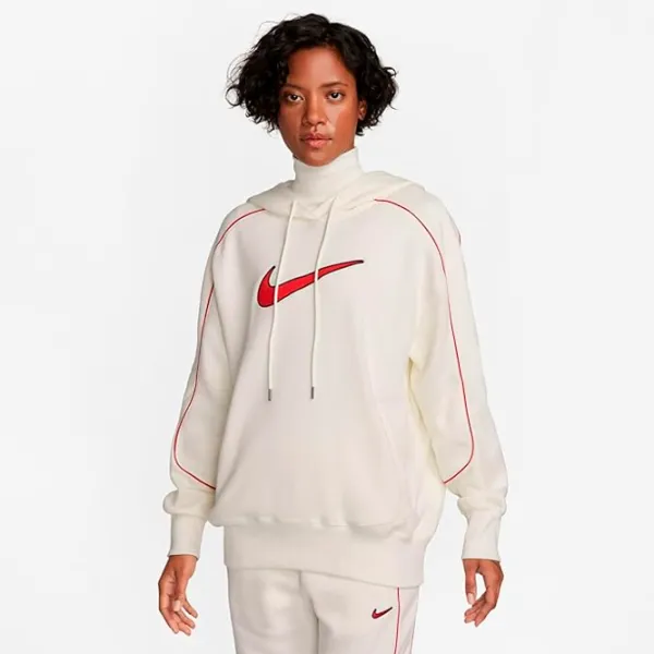 Hanorac pentru femei Nike Sportswear Oversized Fleece Pullover Beige photo 2 Hanorac pentru femei Nike Sportswear Oversized Fleece Pullover Beige photo 2