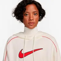 Hanorac pentru femei Nike Sportswear Oversized Fleece Pullover Beige photo 4