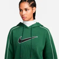 Hanorac pentru femei Nike Sportswear Oversized Fleece Pullover Green photo 3