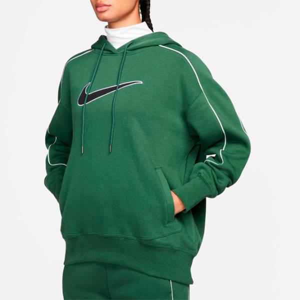 Толстовка для женщин Nike Sportswear Oversized Fleece Pullover Зелёный photo 6
