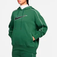 Hanorac pentru femei Nike Sportswear Oversized Fleece Pullover Green photo 6