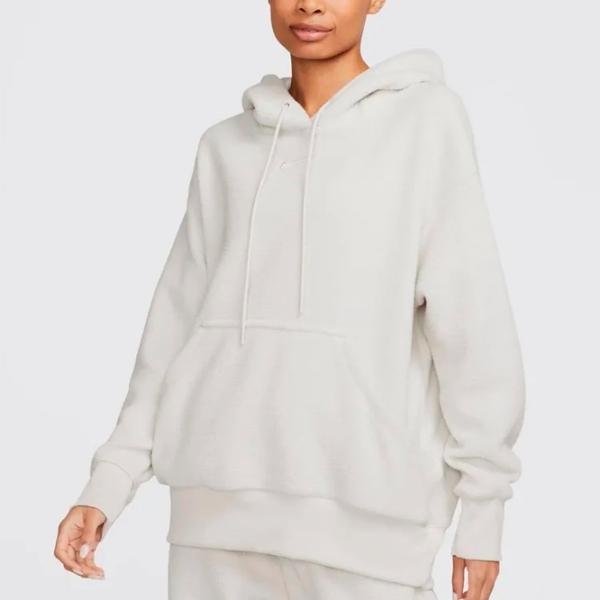 Hanorac pentru femei Nike Sportswear Plush Oversized Pullover White photo 2