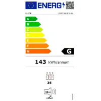 Frigider pentru vin Elica Veritas BI36 BL 5 ° С - 20 °С/ Black photo 5