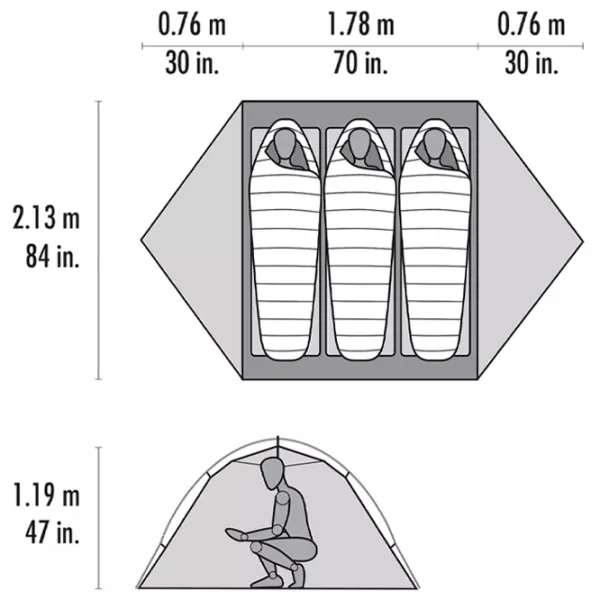 Палатка MSR Access 3 Оранжевый photo 3