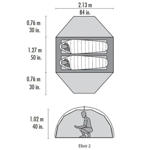 Палатка MSR Elixir 2 Красный Зелёный photo 4