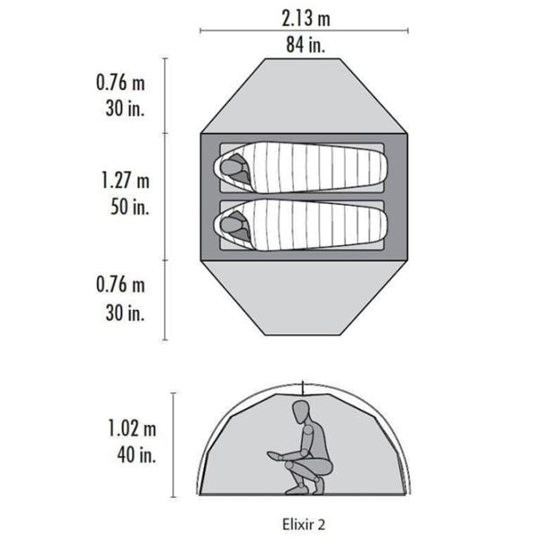 Палатка MSR Elixir 2 Красный Зелёный photo 4