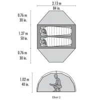 Палатка MSR Elixir 2 Красный Зелёный photo 4