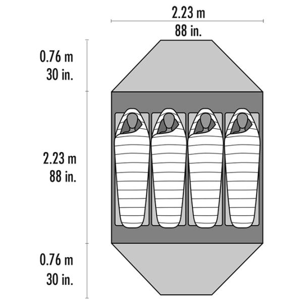 Палатка MSR Elixir 4 Красный Зелёный photo 5