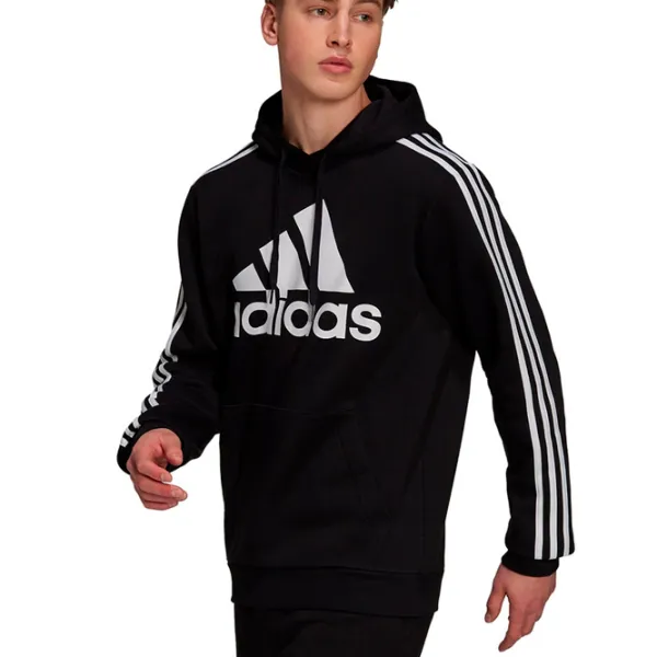 Толстовка для мужчин Adidas Box Logo 3S Fleece Прямой/ Черный photo 2