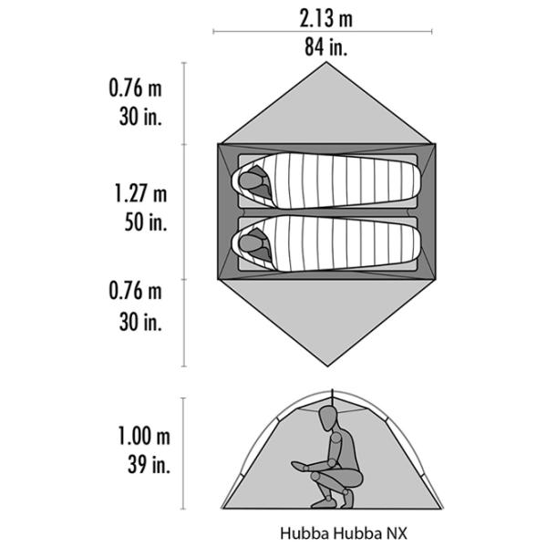 Палатка MSR Hubba Hubba NX V7 Красный Зелёный photo 4
