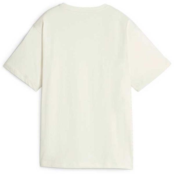 Tricou pentru femei Puma Ess+ Minimal Gold Tee Alpine Snow Bumbac/ Beige photo 2