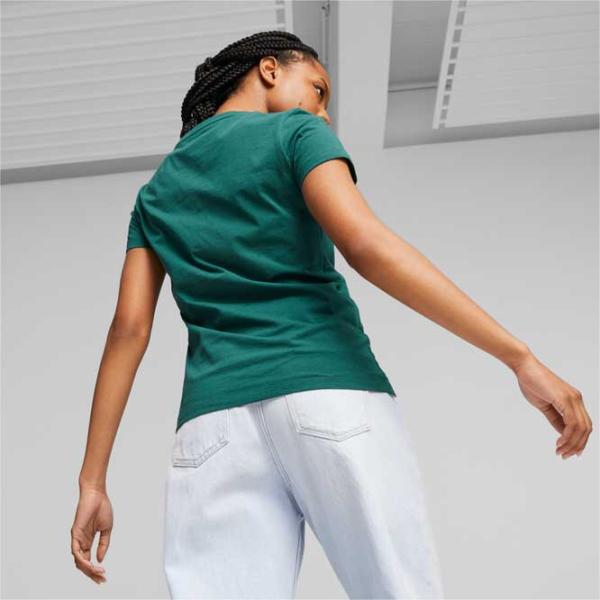 Футболка для женщин Puma Ess+ Floral Vibes Graphic Tee Хлопок/ Зелёный photo 4