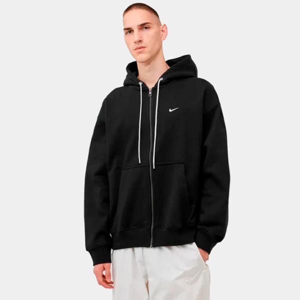 Толстовка для мужчин Nike M Nk Solo Swsh Hw Fz Свободный/ Черный photo 2