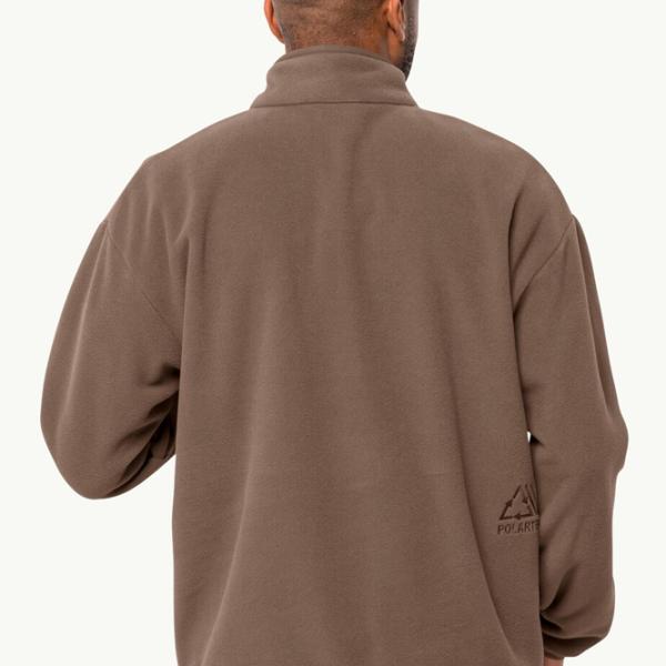 Hanorac pentru bărbați Jack Wolfskin Bockenheim Fleece Drept/ Brown photo 3