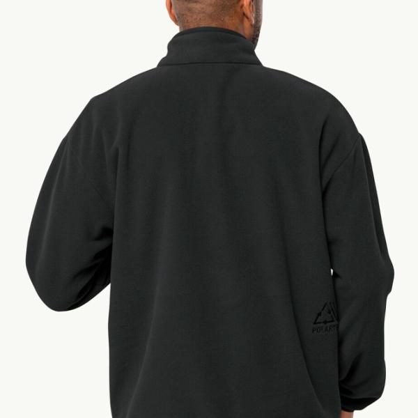 Hanorac pentru bărbați Jack Wolfskin Bockenheim Fleece Drept/ Black photo 3