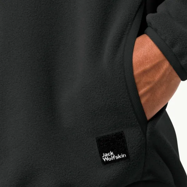 Толстовка для мужчин Jack Wolfskin Bockenheim Fleece Прямой/ Черный photo 4