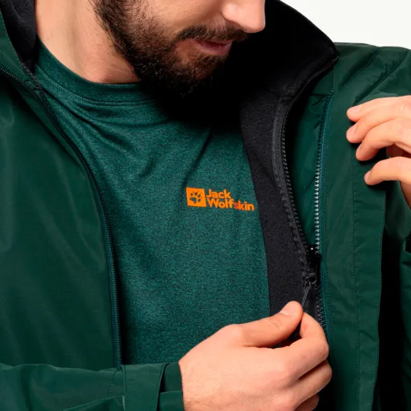 Толстовка для мужчин Jack Wolfskin Waldsteig Fz M Прямой/ Черный photo 5