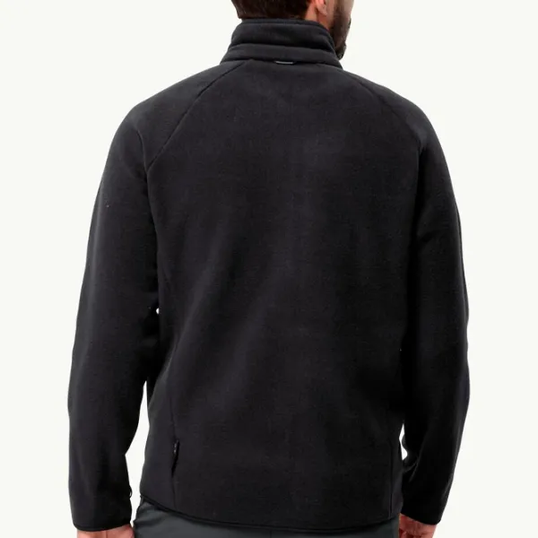 Hanorac pentru bărbați Jack Wolfskin Waldsteig Fz M Drept/ Black photo 3